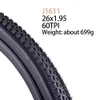 MTB Durable Grippy XC Trail Tire All Terrain Riding Riding High Performance Tire 60TPI Puncture résistant