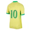 2024 Brasilien National Team Mens Player Soccer Jerseys Danilo L.Paqueta Vini Jr Richarlison Rodrygo Home Away Long Sleeve Gk Football Shirts