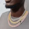 Bijoux de créateurs hip hop iced out Hip Hop Bijoux Hip Hop 15 mm 22 Gra Moisanite 925 Silver Solid Gold plaqué 18k Cuban Link Chain