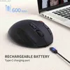 MICE 2.4G + Bluetooth Trackball Mouse Rechargeable Gaming Mouse pour Mac WindowsCreative Professional Professional Drawing Game Game Y240407