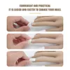 Pratiquez la main pour les ongles Silicone Nail Art Practice False Hand Soft Training Affiche Modèle Hands Prothetic Hands Set 240325