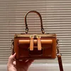 Designerinnen Frauen look mini kosmetische häupttasche italien luxury brand vlogo obere griff nappa leder kupplungsbeutel lady crossbody gurt trunk box Handtasche Handtasche