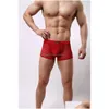 Underpants biancheria intima uomini boxer di moda uomo uomo carino boxer a maglie ragazzi y mutandini gay maschio maschile sotto indossare goccia di pesce consegna dhhwc