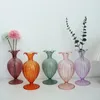 Vases Vintage Simple Big Belly Glass Vase Colorful Clear Hydroponic Home Ornament Wedding Decor