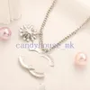 Charm Womens Designer Letter Necklace Brand Diamond Pendant Choker 18K Guld rostfritt stål Nackkedja Fashionabla smycken