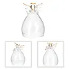 Lagringsflaskor Transparent glasskyddsgåvor Män Simnelkakor Konserverade blommor Dome Cloche Simple Holder Mom Man Mini