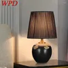 Lampy stołowe WPD Ceramika LED Nowoczesne kreatywne czarne ściemnianie
