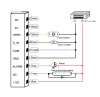 Contrôle d'accès à verrouillage Contracade Contractless Contractless Door Contrôleur Sécurité électrique Lock Wiegand 26 Sortie Lumineuse NFC RFID 13.56MHz