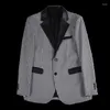 Abiti maschili 2024 Primavera Houndstooth a scacchi Blazer Jackets Fashi