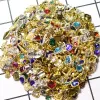 Toners 100pcs Random Mixed Glitter Nail Charm 3d Nails Rhinestones Nail Art Decorations Jewelry Crystal Diamond Nail Supplies Wholesale