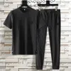 Men Tiptifit Sports Suit Mens Pantalon de chemise plissée d'été