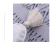 Подушка бежевая с блестками кисточки ручной работы с геометрической вышивкой крышка домашнего декора поволочка Sham 30x50см/45x45см