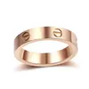 Luxuryrings paar designer kaart High Edition 18K Rose Classic Men and Womens Wedding Signature Ring with Logo