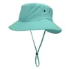 Ampia brim Hats Bucket Connectyle Mens Women leggero UPF 50+ Safari Cappello da sole a secco rapido Femmina di protezione UV pesca con cinturino fresco Q240403