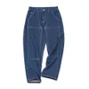 Jeans masculin maden 2023 Automne rétro lavage denim pantalon bûcheron masculin