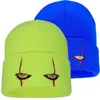 Boinas Unisex Bordado Borden Gorro de lana Sombrero Tarro de payaso Ojeros tejidos Helween de Hip-Hop Hedging Helween