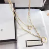 Colar de colar de pingente Colar de designer de luxo Classic Premium Jewelry Accessories