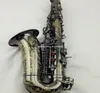 Wysokiej jakości EB Tune Alto Saksofon Lower Black Black Nickel Splated Professional Musical Instrument z przypadku 9365753