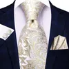 Neck Ties Paisley Neck Ties For Men Luxury Silk Print Jacquard Woven Necktie Pocket Square Cufflinks Set Gift Men Wedding Business Tie 240407