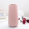 Vases Simple Plastic Vase Dry and Wet Flower Arrangement Container Nordic Style Decoration Floral Imitation Porcelaine