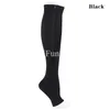 Men's Socks Zipper Compression Prevent Varicose Veins 20-30 Mmhg Open Toe Knee Length Leg-Support Medias De Mujer