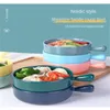 Bowls Handle Bowl Imitation Porcelain Single Versatile Nordic Tableware Commercial Creative Soup Restaurant Breakfast