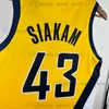 Мужчины напечатали баскетбол Tyrese 0 Haliburton Jersey Pascal 43 Siakam Bennedict 00 Mathurin Myles 33 Turner T.J.9 Макконнелл Аарон 23 Несмит Оби 1 Топпин Эндрю 2 Нембхард