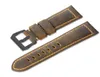 Skicka äkta kalvläderklocka Rem armband Watch Bands Brown Watchband för Pan 22mm 24mm 26mm Erai2557834