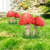 Decorazioni da giardino in 3D Mushroom Yard Sign Stakes Stake Decorazione per prato da esterno interno