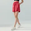 Al-Women 's Yoga Shorts Sports Sports Short Pants 약간 넓은 느슨한 쿼터 넓은 다리 바지 높은 허리 힙 리프트 달리기 피트니스 반바지 스튜디오 간 스웨트 팬츠