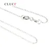 Chaînes Cluci 3pcs Collier chaîne 925 Popcorn en argent sterling 16 pouces 18 bijoux de mode SN023SB-1