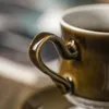 Teaware set 260 ml vintage keramisk kopp tefat set bägge stil kaffe cappuccino espresso teacup eftermiddagste och