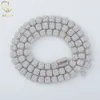 Hot Selling Iced Out Square Pass Diamond Tester VVS Moissanite Sterling Sier Tennis Link Chain Colar para homens Mulheres