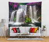 Cascada Tapestrylong Way River En Tropic Natural Rain Forest Trees and Busheswall Decoración colgante para la sala de estar dormitorio 240321