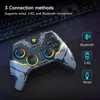 Game Controllers Joysticks EasySMX X15 Wireless PC Controller Bluetooth Joystick Game Board for Windows PC Switch Android/iOS RGB Hall Effect Q240407