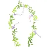 Decoratieve bloemen gesimuleerde Wisteria Strips Kerstmis slinger kunstmatige bloem hangende wijnstok decor bruiloft plastic