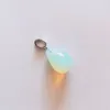 Decorative Figurines 100Pcs/lot Wholesale Assorted Mixed Natural Stone Water Drop Shape Pendants Charms Fit Necklaces Party Gift