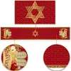 Shavuot Table Runner The Feast Of Weeks Trabbed Je Pilgrim Festival Holiday Kitchen Dinning Home Decoration 240325