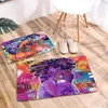 Mattor Street Artist African Girl Art Floor Door Mat For Hallway Bedroom Non-Slip Decor Cartoon Black Women Doormat Flanell Carpet Rug