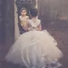 Tulle Fluffy Flower Girl Abites per abito da ballo da ballo da ballo da pavimento per il matrimonio abito da damigella principessa formale 200326