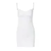 Casual Dresses Sexy White Lace Trim Satin Sundress Fairycore Backless Low Cut A Line Sleeveless Bodycon Mini For Women Summer 2024