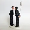 Supplies festives 2024 Cake Toppers Dolls Bride and Groom Figurines Funny Wedding Stand Topper Decoration Mument Figurine