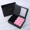 Gift Wrap Soap Rose Flower Jewelry Box för flickvän Mamma Jul Valentines Mothers Day Birthday Party Portable Gift Packaging Bag