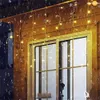 Solar Street Garland House Christmas Lights Decorations Ornaments Outdoor Led I ghiacciolo per tende da ghiacciole si abbassa 0,8 m 240329