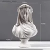 Arts and Crafts American Resin Crafts Human Sculpture Veil Woman Standue Livin Room Decoratie Art Tabletop Arland Fairy Statue Home Decorationl2447