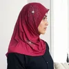 Szaliki muzułmański koraliki szalik abaya hidżab ramadan indyka damski Abayas sukienka szal turban instantowy dno kapelusz