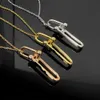 Designermärke TIFFAYSS Nytt slät U-format låsben i Låsben med en stam för kvinnors V-guldpläterade 18K Rose Gold Fresh Tassel-halsband