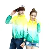 Couples Light and Thin Gradient Breathable Coat Sun Protection Clothing Womens Large Mens Outdoor Summer Skin Windbreaker