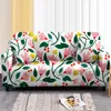 Chair Covers Stretch Sofa Cover Tropical Plant Flower Couch Elastic Corner SlipCover 1/2/3/4 Seater For Living Room Office Decor