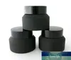 15G 30G 50G Frost Black Glass Cream Jar z pokrywkami White Fal Insertion Pojemnik Pakowanie kosmetyczne szklane krem